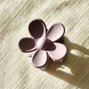 Purple cute flower hair clip